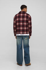 Baggy Fit Studded Tribal Washed Jeans