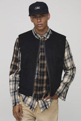Boxy Fit Reversible Borg & Suede Gilet