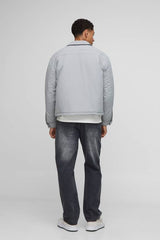 Boxy Fit Peached Crinkle Nylon Coach Jacket