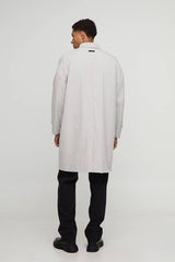 Oversized Fit Single Breasted Nylon Car Coat