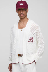 BM Boxy Pointelle Knitted Cardigan
