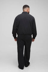Plus Boxy Technical Utility Cargo Pocket Harrington Jacket