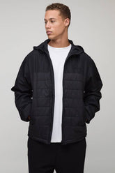 Tall Regular Fit Lightweight Quilted Hooded Jacket