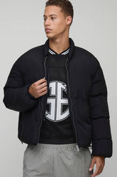 Tall Mono Padded Oversized Bomber Jacket