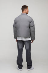 Tall Mono Padded Oversized Bomber Jacket