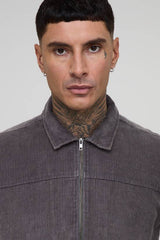 Tall Washed Cord Relaxed Boxy Worker Jacket