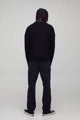 Essential Boxy Fit Cable Knitted Jumper
