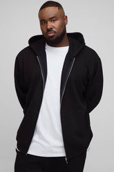 Plus Essential Oversized Zip Through Hoodie