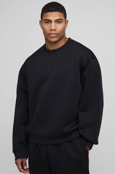 Oversized Boxy Bonded Scuba Sweatshirt