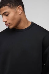 Oversized Boxy Bonded Scuba Sweatshirt