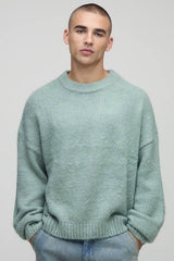 Essential Boxy Fit Brushed Extended Neck Knitted Jumper