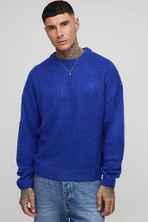 Tall Essential Boxy Fit Brushed Knitted Jumper