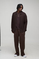 Tall Essential Boxy Brushed Knitted Shirt
