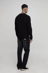 Tall Essential Regular Fit Ribbed Knitted Jumper