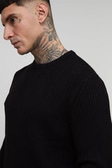 Tall Essential Regular Fit Ribbed Knitted Jumper