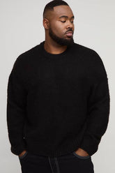 Plus Essential Boxy Fit Brushed Knitted Jumper