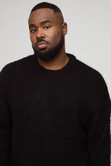 Plus Essential Boxy Fit Brushed Knitted Jumper