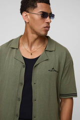 Relaxed Fit Resort Valley Jacquard Knitted Shirt