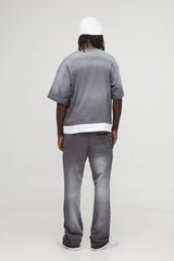 OFCL MAN Spray Wash Faux Layer Boxy Oversized T-Shirt