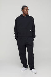 Premium Man Script Heavyweight Oversized Boxy Raglan Hoodie