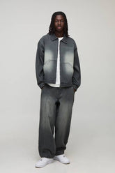 Oversized Boxy Worker Denim Jacket