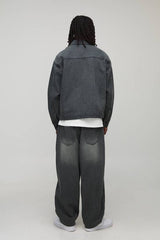 Oversized Boxy Worker Denim Jacket
