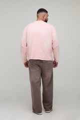 Plus Overdye Relaxed Fit All Over Rhinestone Jeans