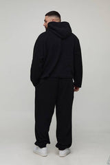 Plus Borg Oversized Boxy Hoodie