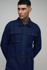Tall Contrast Stitch Relaxed Fit Boilersuit