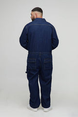Plus Contrast Stitch Relaxed Fit Boilersuit