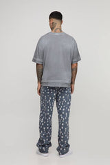 Tall Tinted Extreme Ripped Relaxed Fit Jeans