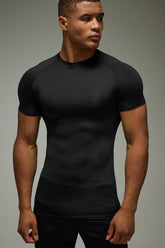 Man Active Lightweight Essentials Gym Muscle Fit Raglan T-shirt