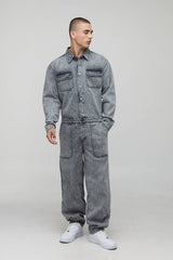 Long Sleeve Relaxed Fit Cargo Boilersuit