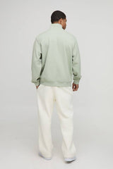 Oversized Premium 1/4 Zip Funnel Neck Interlock Sweatshirt