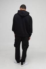 Oversized Horse Print Zip Through Hoodie