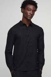 Regular Shimmer Pinstripe Shirt