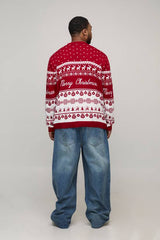 Plus Merry Christmas Fair Isle Relaxed Jumper
