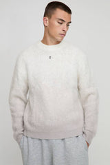 Boxy Brushed Ombre Striped Knitted Jumper
