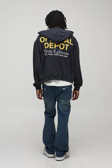Slim Flare Applique Badge Gusset Jeans