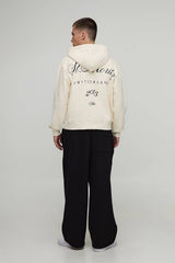 Oversized Boxy St. Moritz Graphic Zip Through Hoodie