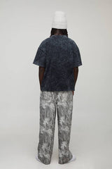 Baggy Fit Washed Camo Jeans