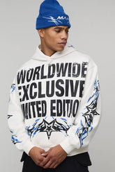 Oversized Boxy Worldwide Exclusive Flame Hoodie