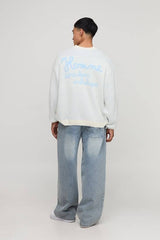 Oversized Boxy Fluffy Rib Knitted Jumper