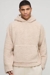 Oversized Boxy Borg Raglan Hoodie