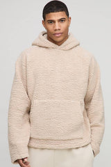 Oversized Boxy Borg Raglan Hoodie