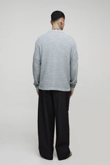 Tall Regular Rib Long Sleeve Knitted Shirt