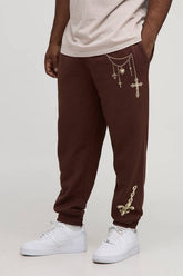 Plus Regular Fit Chain Print Jogger