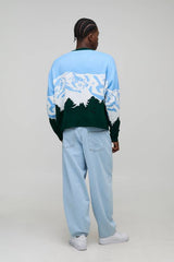 Oversized Boxy Ski Jacquard Knitted Jumper
