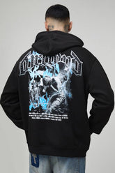 Tall Oversized Gothic Renaisance Rhinestone Graphic Hoodie