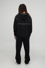 Oversized Contrast Stitch Hoodie